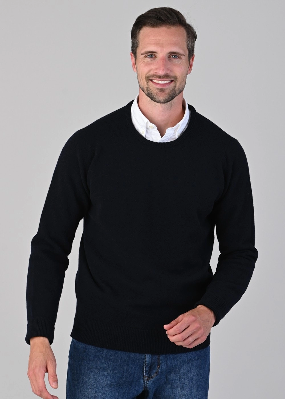 Rob 2 Ply Lambswool Crew Neck Exclusive Hot Pick
