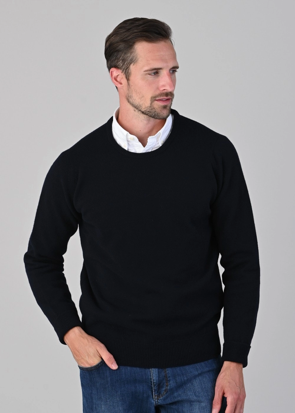 Rob 2 Ply Lambswool Crew Neck Trendy Picks Today