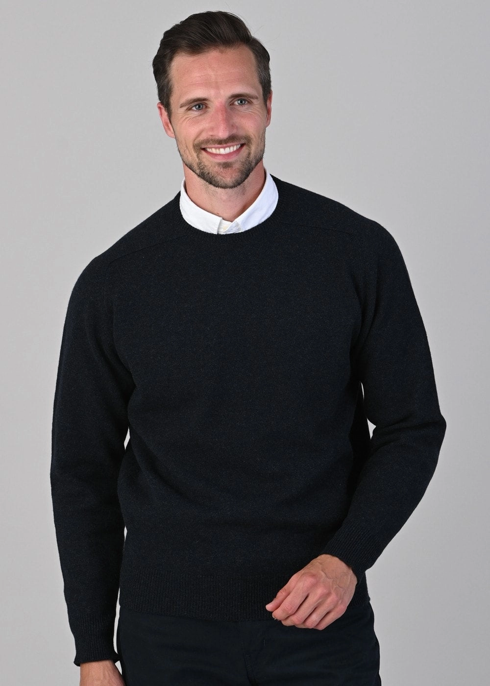 Online Exclusive Steal Grab Your Savings Leven 2 Ply Lambswool Crew Neck