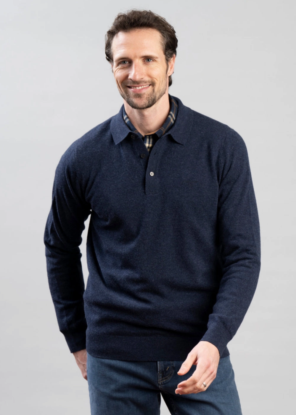 Hutherston Knitted Polo Shirt Special Price Today