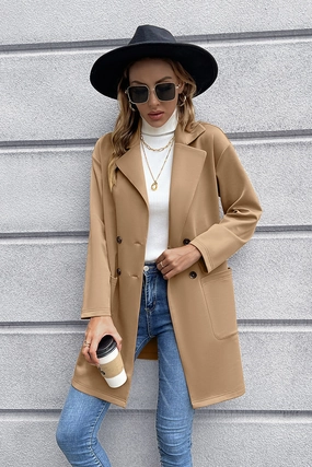 Shop the Best Deals Ivy Lane Lapel Collar Long Sleeve Blazer