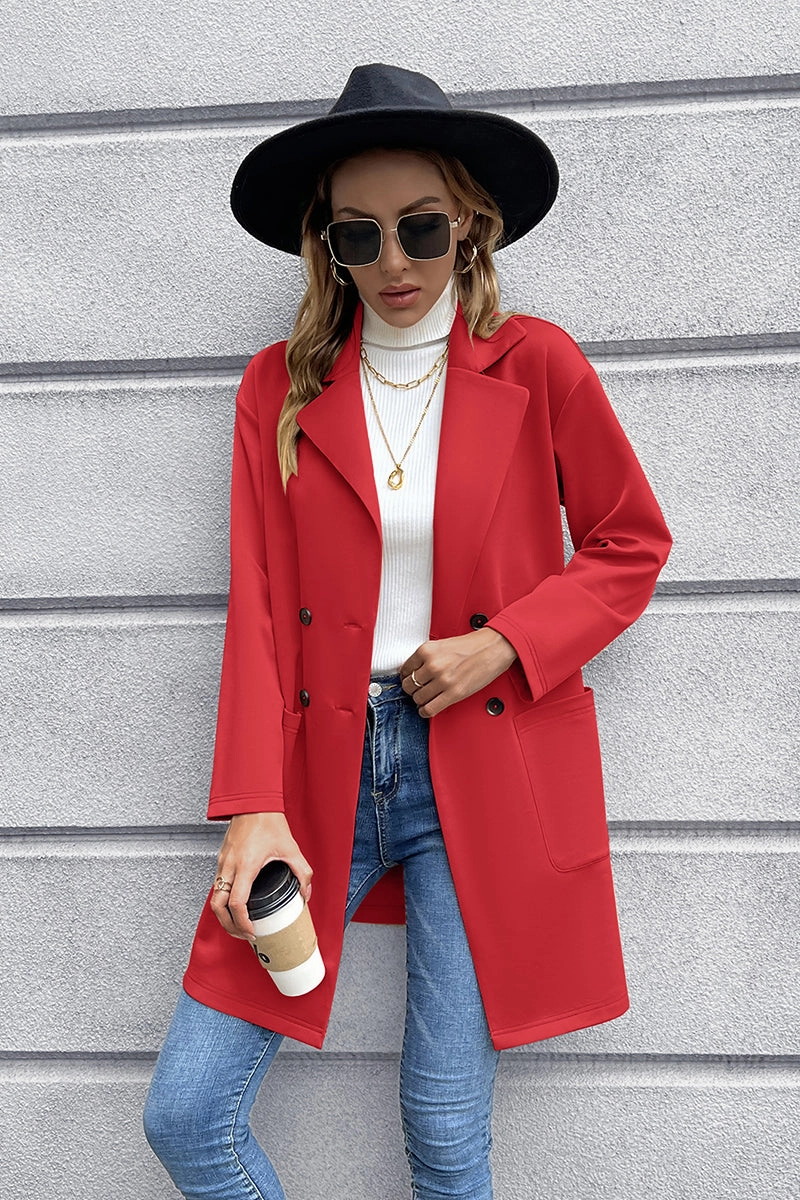 Ivy Lane Lapel Collar Long Sleeve Blazer Best Deal Alert Hot Price Drop