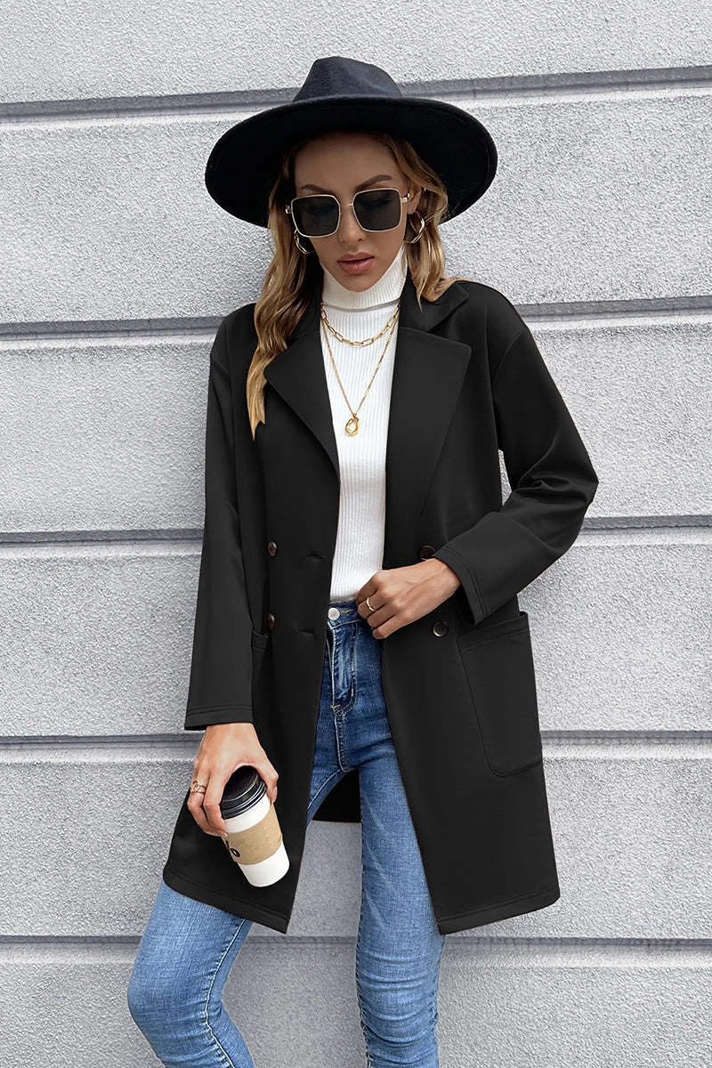 Ivy Lane Lapel Collar Long Sleeve Blazer Price Drop Alert Exclusive Online Deal