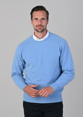 Limited Time Steal Leven 2 Ply Lambswool Crew Neck