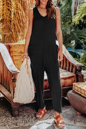 Double Take Full Size Sleeveless Straight Jumpsuit Special Online Offer