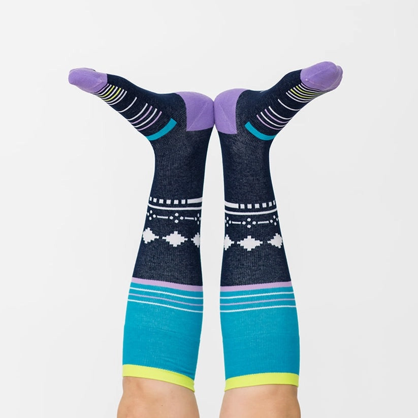 Hot Pick Deal Dr. Segal Blue Stars Cotton Energy Compression Socks - 15-20Mmhg