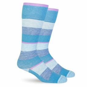 Dr. Segal Dusk Blue Stripes Cotton Energy Compression Socks - 15-20Mmhg Best Seller Discount Instant Discount