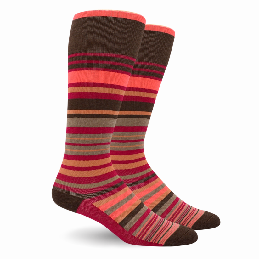 Dr. Segal Stripe Cotton Pink Compression Socks - 20-30Mmhg Shop Hot Deals