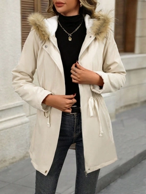 Drawstrig Zip Up Hooded Jacket Dont Miss This Steal