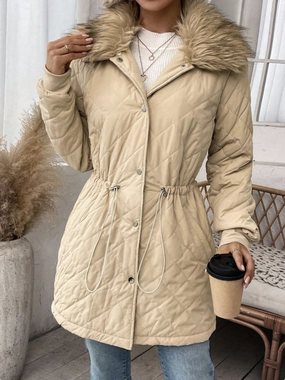 Today Only Special Drawstring Snap Down Long Sleeve Outerwear