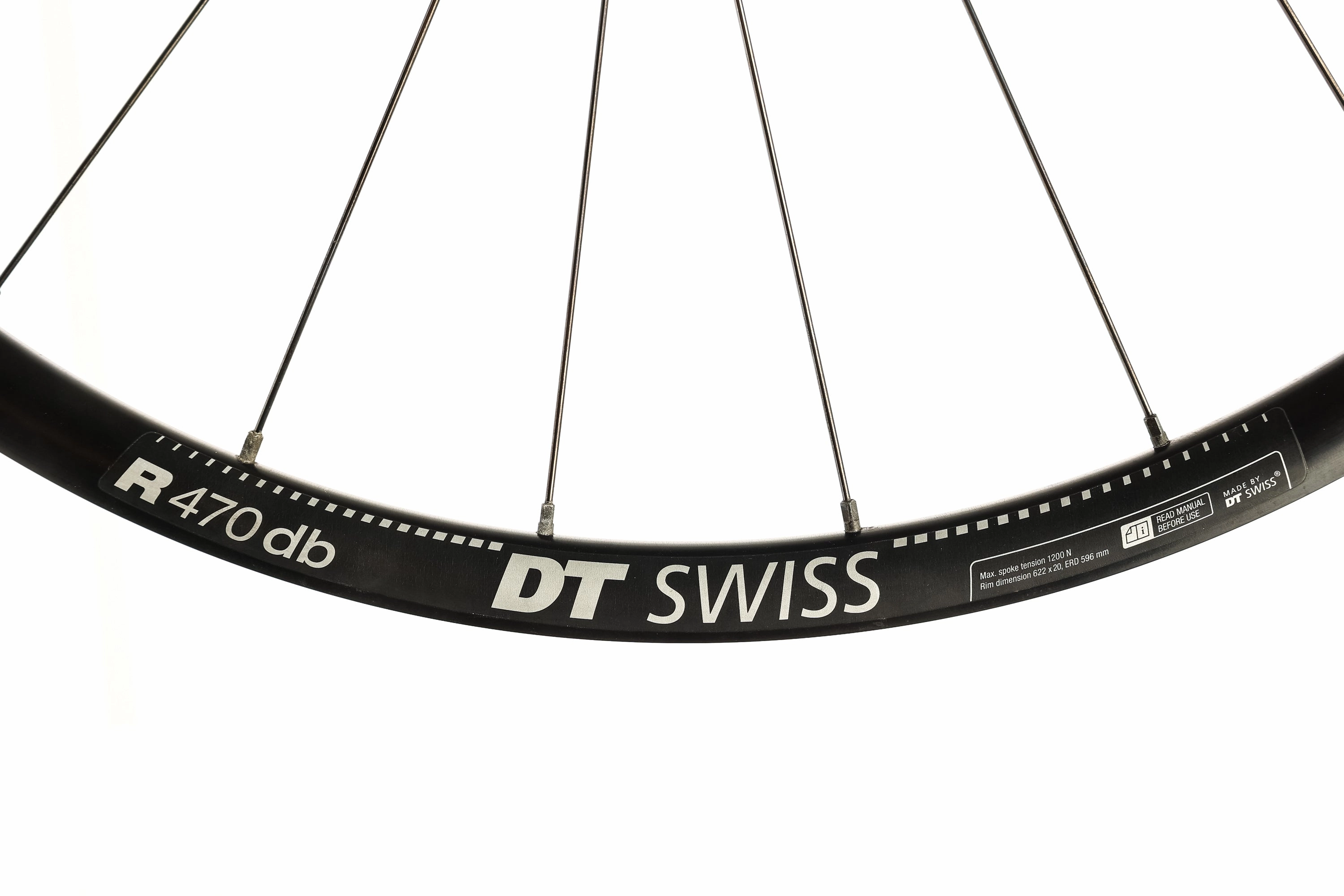 DT Swiss R470db Aluminum Tubeless 700c Wheelset