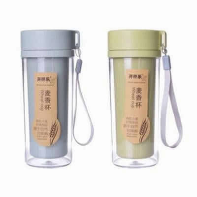Mega Online Discount Eco-Friendly Wheat Straw Bottle With Strap