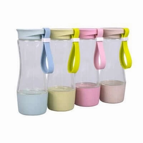 Price Drop Frenzy Eco Friendly Wheat Straw Clear Glass Bottle