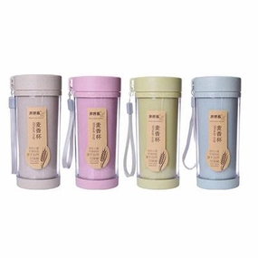 Eco Friendly Wheat Straw Water Bottle With Strap MustHave Items Flash Pick Today