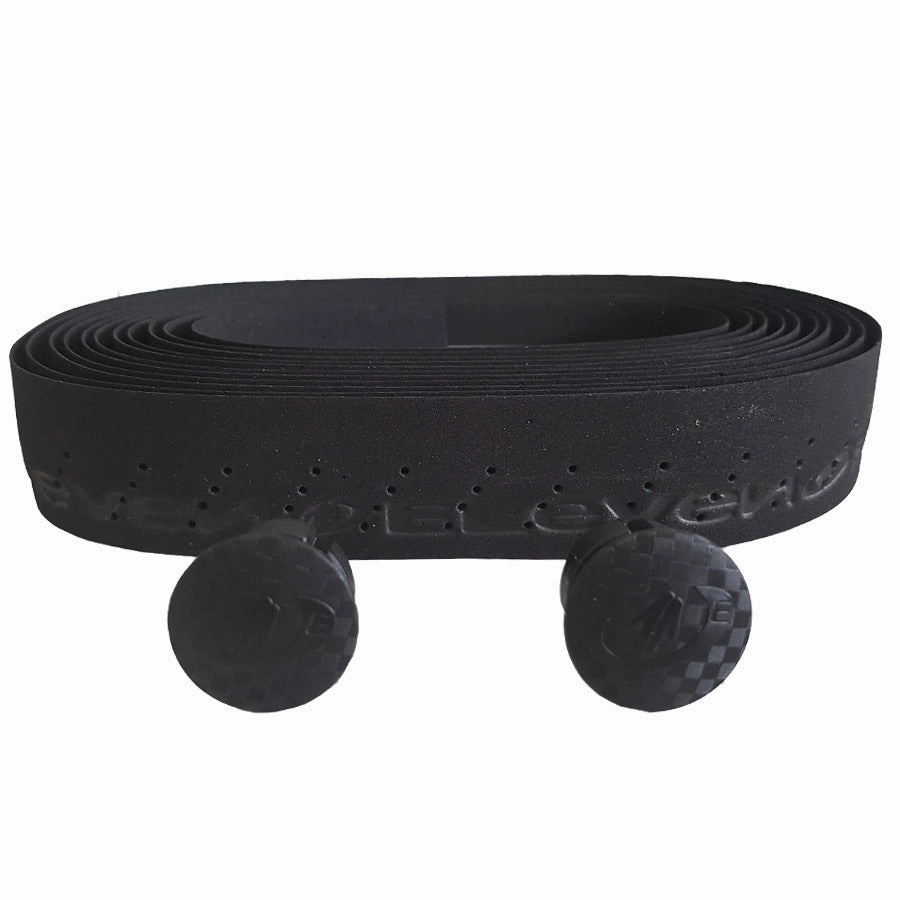 Eleven Holes Cork Handlebar Tape - Black
