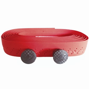 Eleven Holes Cork Handlebar Tape - Red