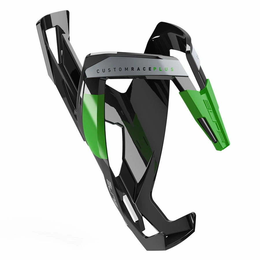Elite Custom Race Plus Bottle Cage - Black Green