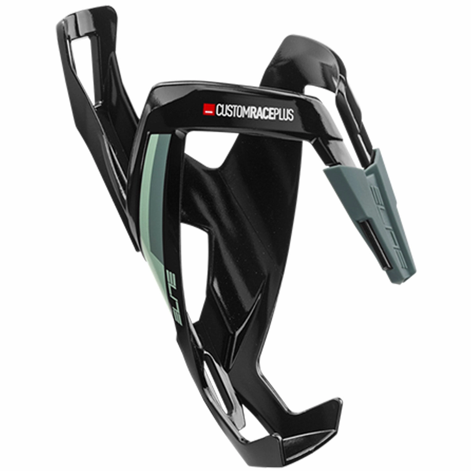 Elite Custom Race Plus Bottle Cage - Green graphic