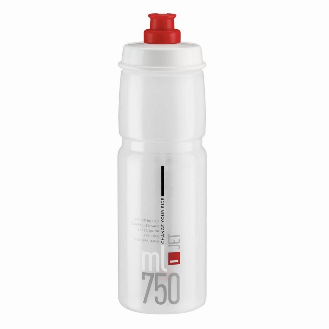 Elite Jet Logo bottle 750ml - Transparent red
