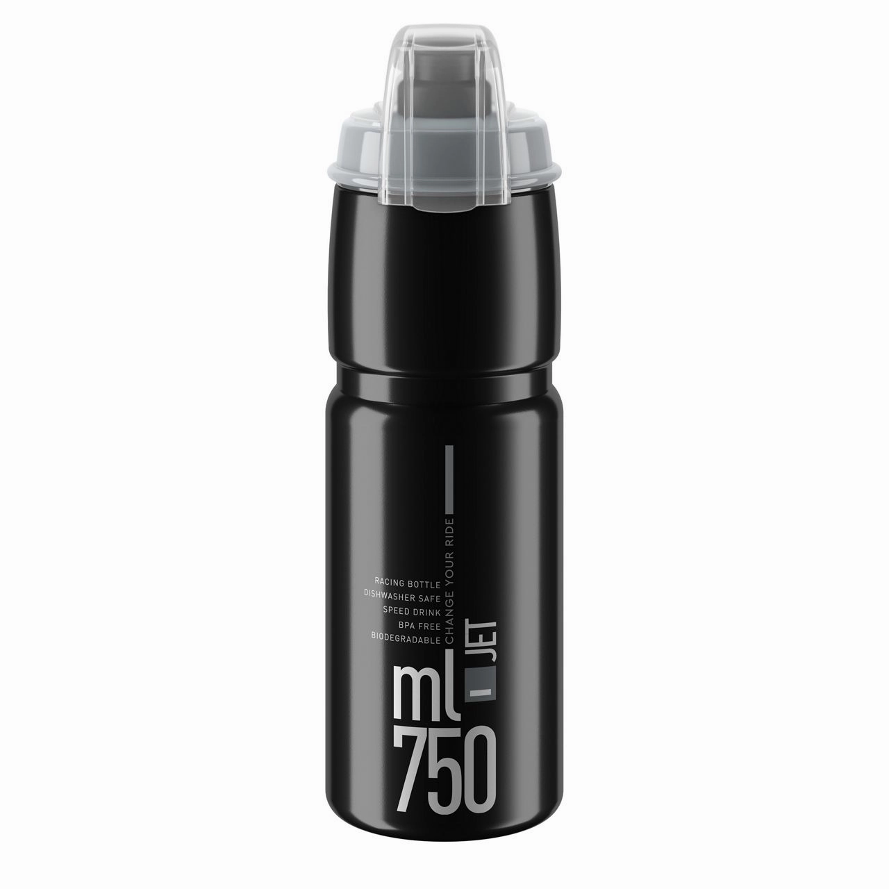 Elite Jet Plus Logo Water bottle 750ml - Black