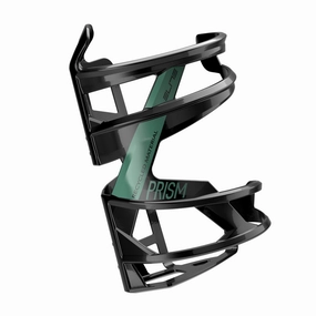 Elite Prism Bottle Cage Right - Glossy black green