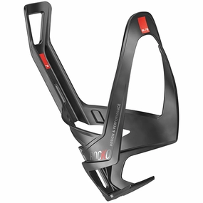 Elite Rocko Carbon bottle cage - Black red