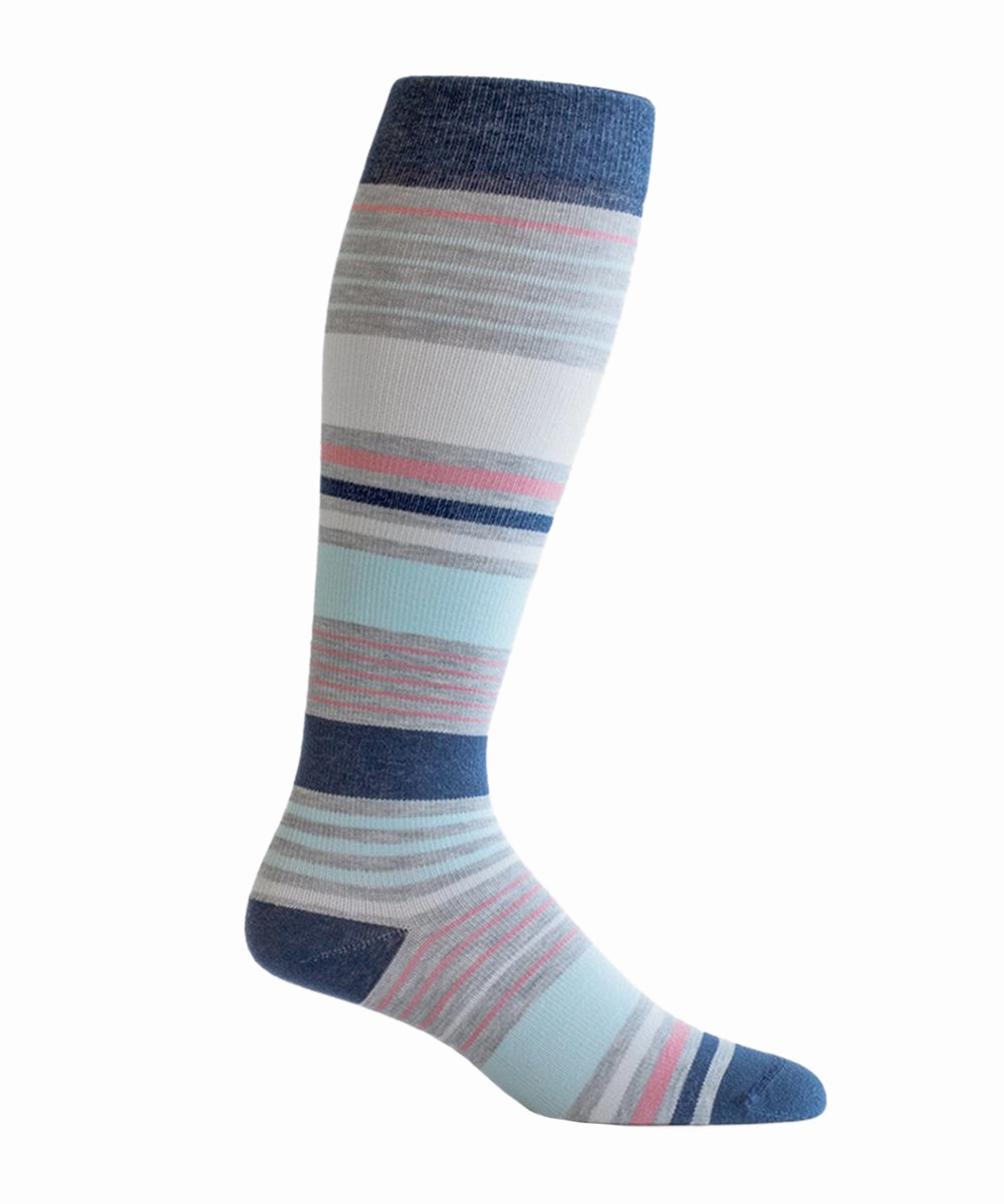 "Daylight Savings" Cotton Compression Socks By Top & Derby (15-20 Mmhg) - Sale Instant Deal Today