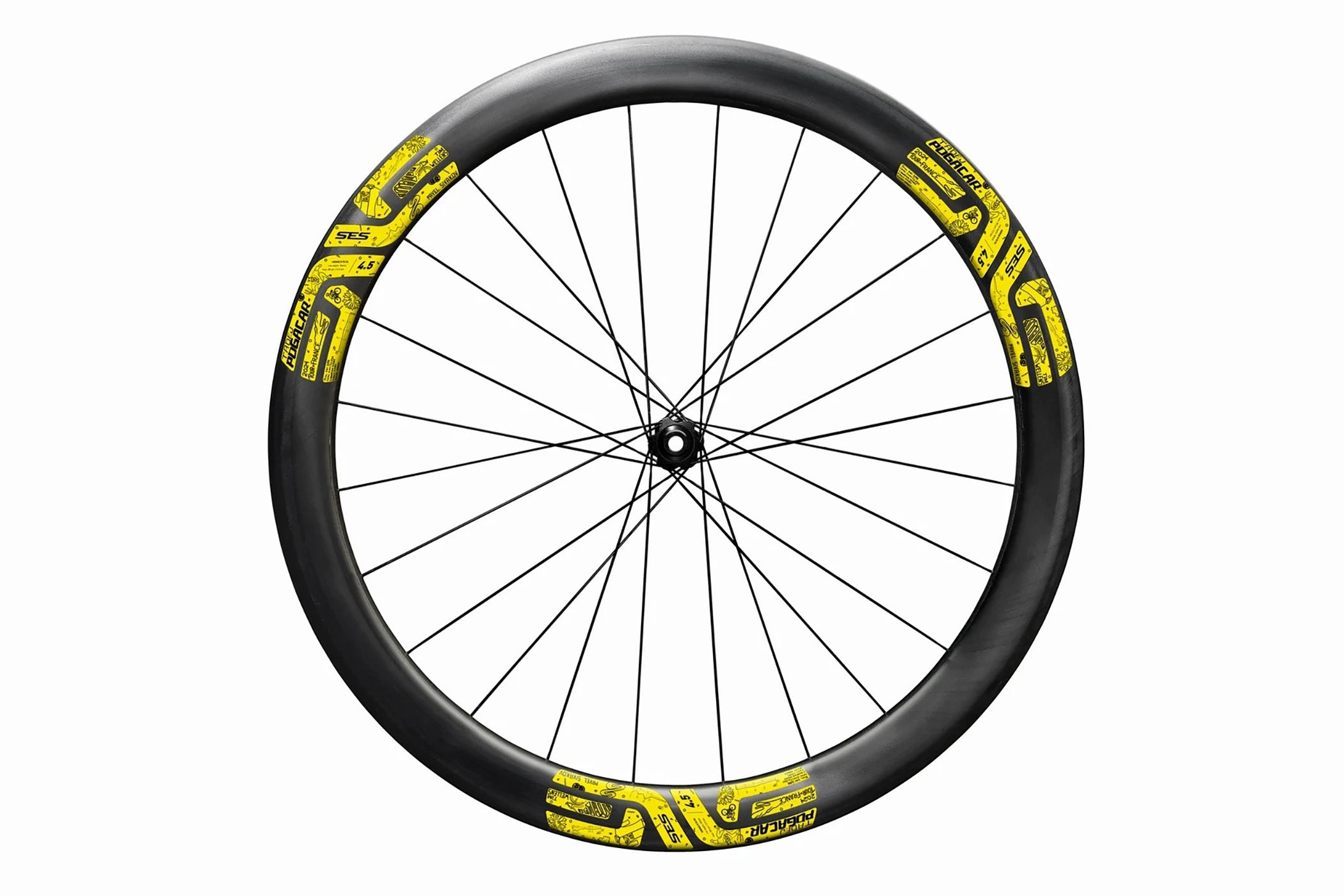 ENVE SES 4.5 Carbon Tubeless 700c Front Wheel - 2024 Tour De France Edition