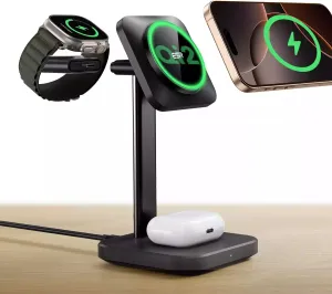 Special Savings Today Esr Qi2 3 In 1 Wireless Charging Station Black