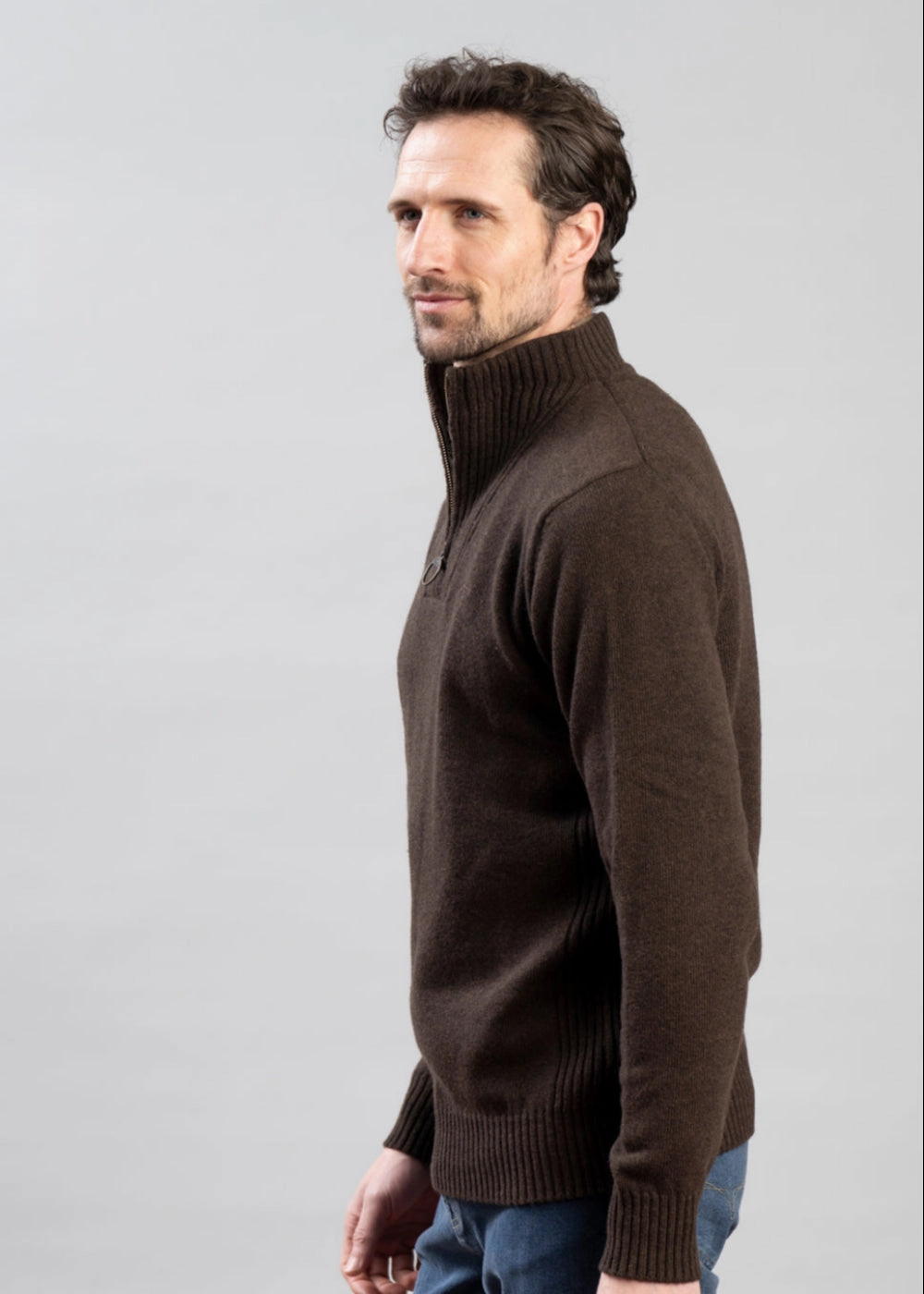 Online Exclusive Steal Essential Lambswool Half Zip Jumper