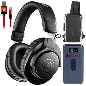 Audio-Technica M20X Wireless Professional Monitor Headphones W/ Accessories Bundle Online Exclusive Steal Clearance Savings Now