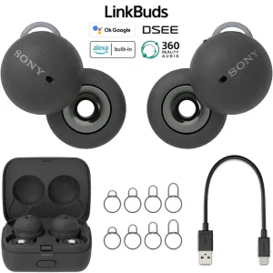 Shop the Best Deals Exclusive Deal Inside Sony Linkbuds Truly Wireless Earbuds Headphones W/ Alexa Built-In Dark Gray Wfl900/H