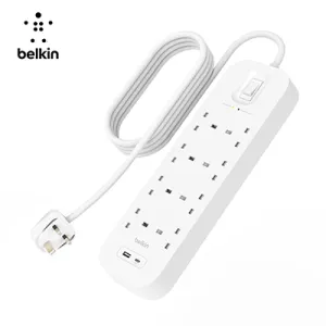 Belkin 8Way 2M Surge Protection Strip With Usb A   C Clearance Sale Steal the Deal Now