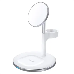 Dont Miss These Savings Limited Time Hot Deal Choetech T586-F 3 In 1 Magnetic Wireless Charger Station For Iphone 12/13/14/15 Series Airpods Pro With Iwatch Holder - White