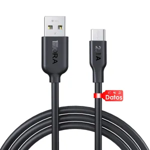 1Hora Cab237 2.1A Type C Cable 1M Black Weekend Specials Price Slash Today