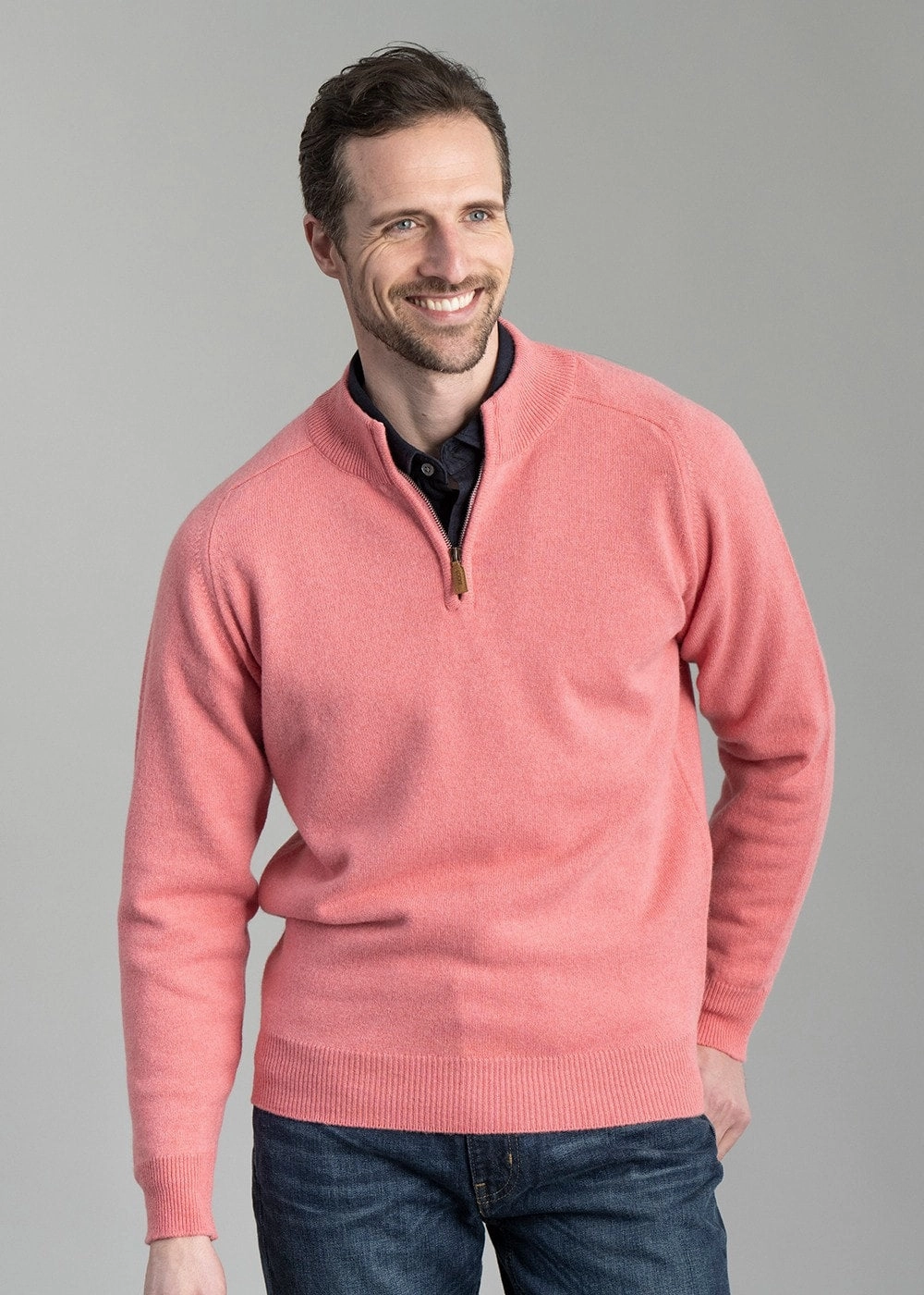 Lambswool 2 Ply Zip Neck Perfect Gift Sale Grab It Before Gone