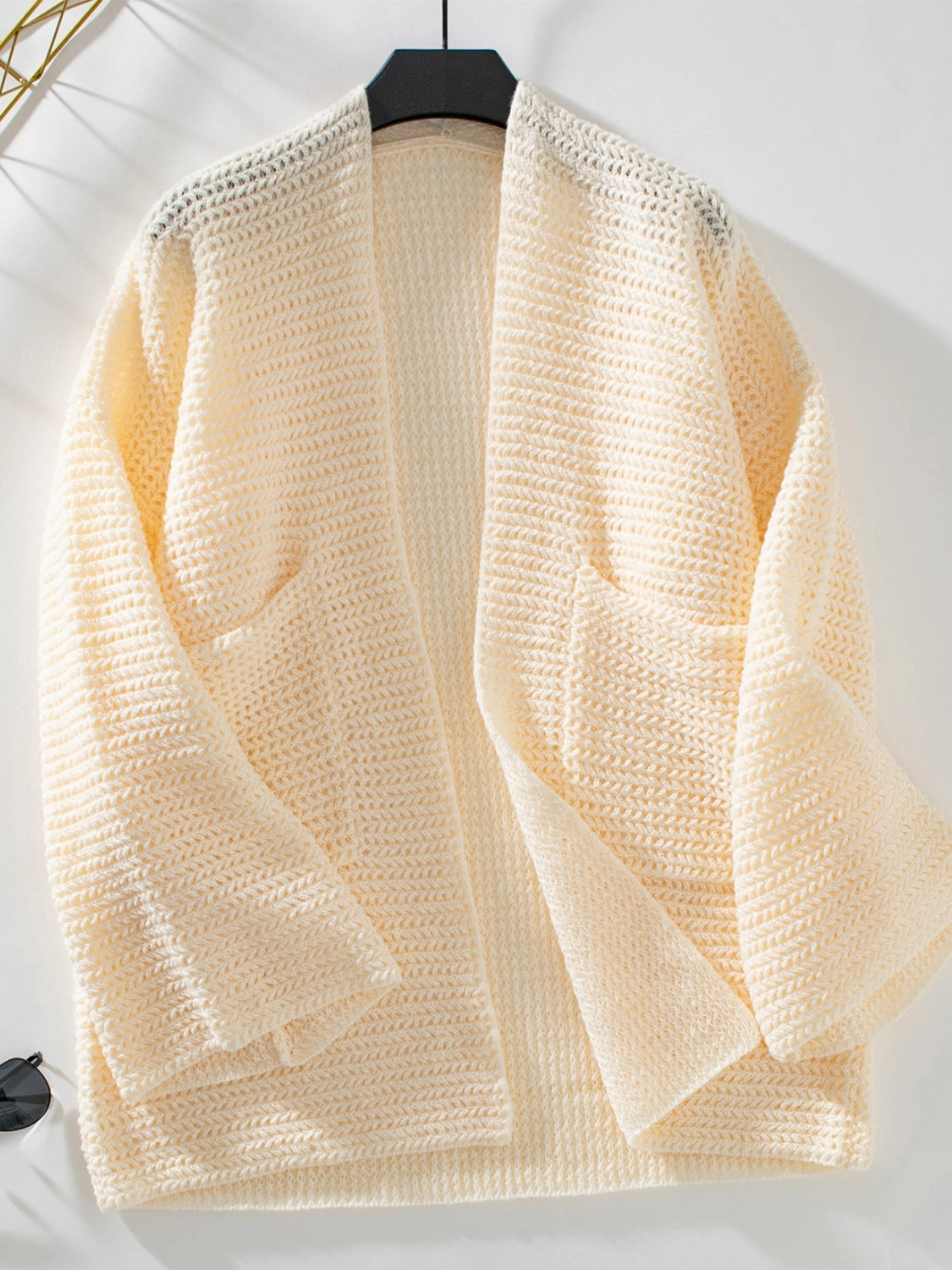 Exclusive Deal Inside Open Front Long Sleeve Cardigan