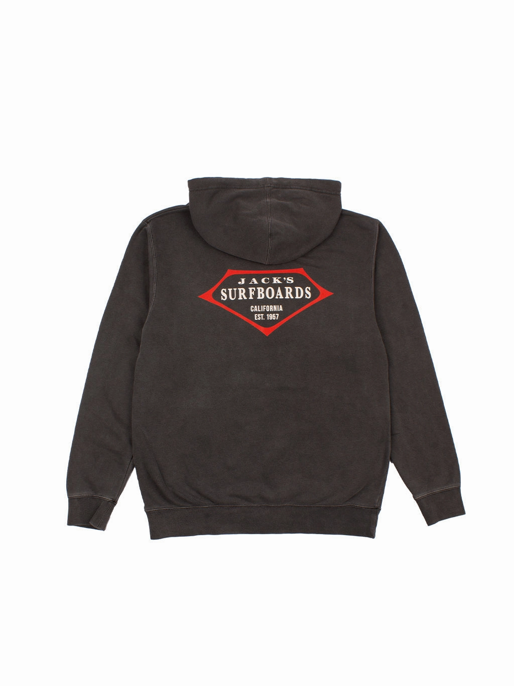 Clearance Sale Special Price Today Retro Lam Pigment Pullover Hoodie 25' - Black