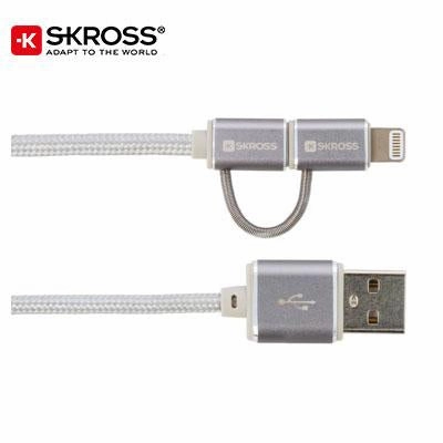 Skross 2In1 Charge'N Sync Cable  Steel Line Limited Time Steal