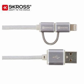 Skross 2In1 Charge'N Sync Cable  Steel Line Limited Time Steal