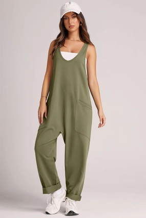 Lovelet V-Neck Wide Strap Overalls Unmissable Deal Today Clearance Savings Now