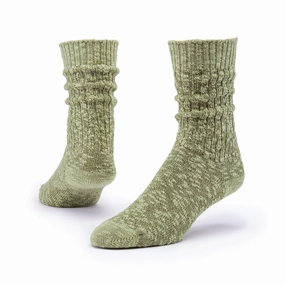 Daily Deal Frenzy Hot Sale Alert Organic Cotton Ragg Socks - Olive Solid