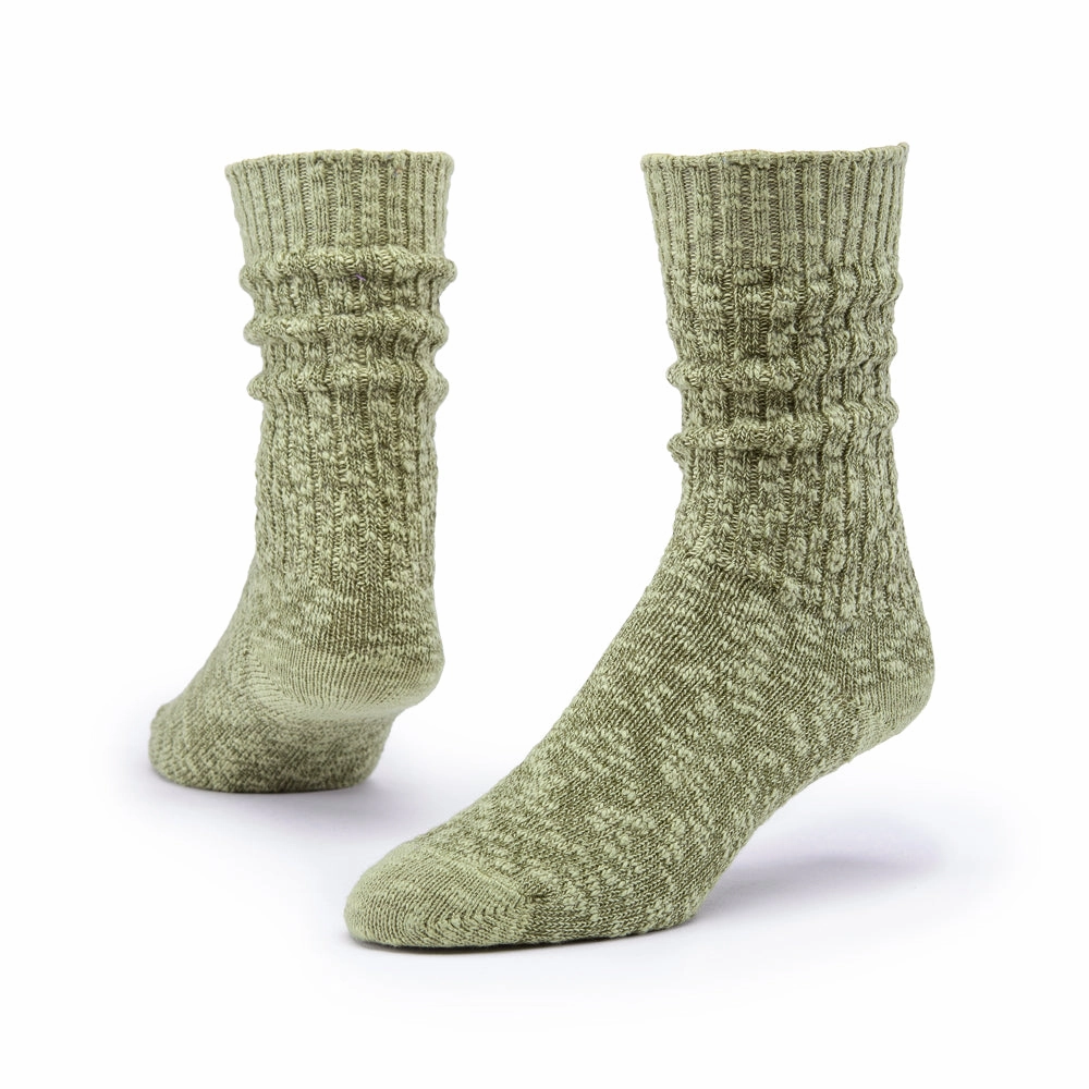Daily Deal Frenzy Hot Sale Alert Organic Cotton Ragg Socks - Olive Solid