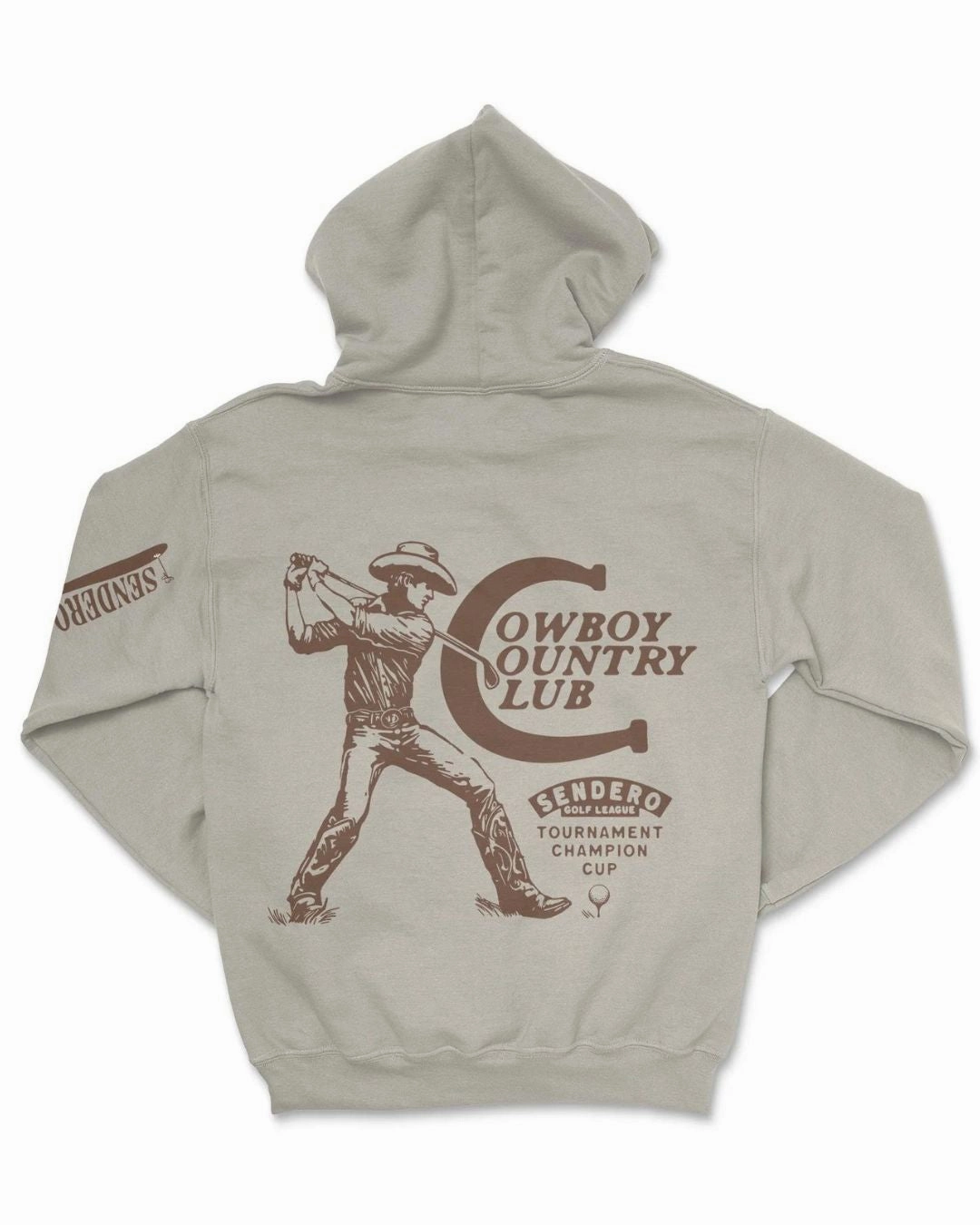 Hot Offer Inside Save More Online Cowboy Country Club Hoodie - Sand