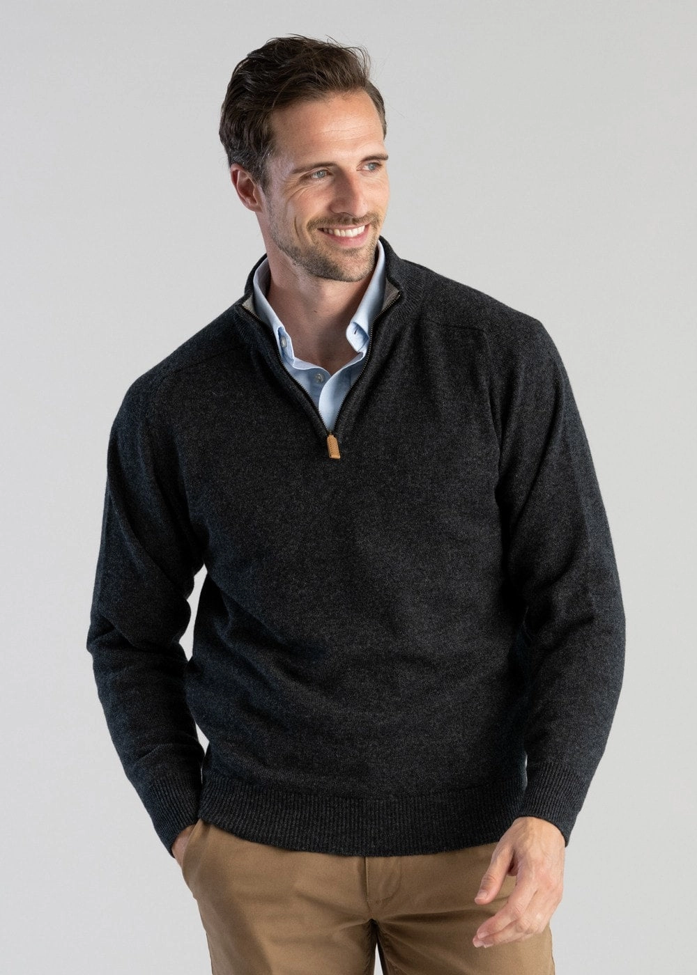 Save Today Only Limited Stock Alert Lambswool 2 Ply Zip Neck