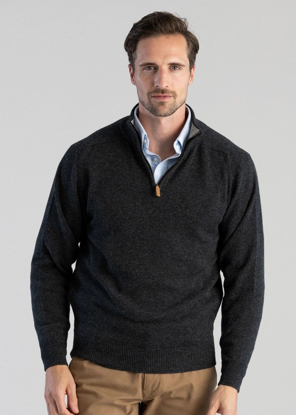 Flash Pick Today Clearance Event Alert Lambswool 2 Ply Zip Neck