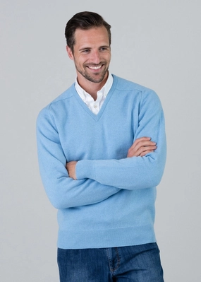 Leven 2 Ply Lambswool V-Neck MustShop Sale
