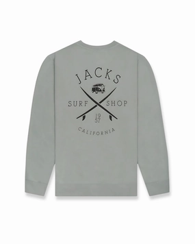 Todays Special Savings Clearance Event Bus Stop Pigment Crewneck Sweatshirt - Pigment Sage