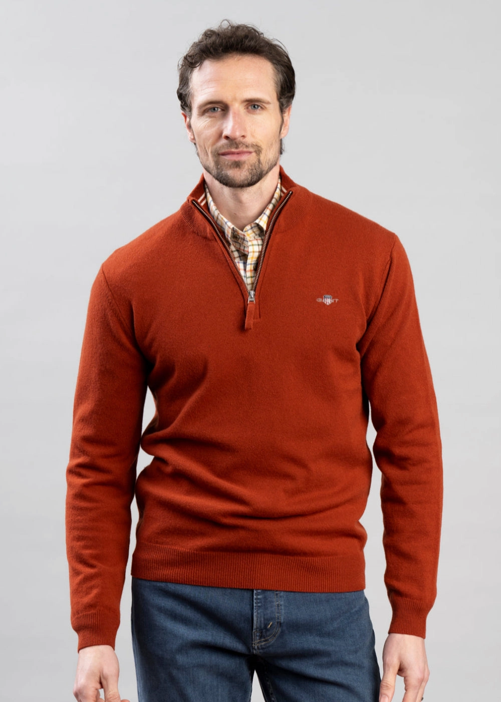 Big Sale Today Superfine Lambswool Half Zip