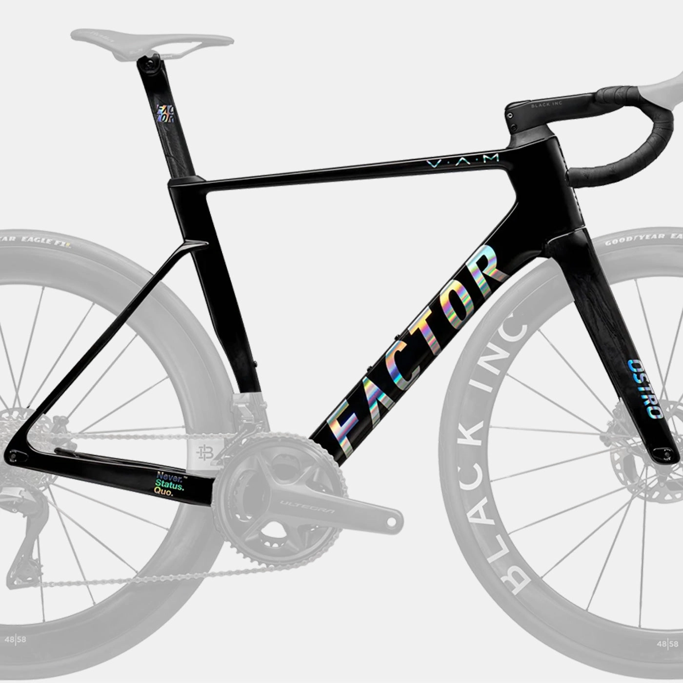 Factor Ostro Vam 2.0 disc framset - Black chrome